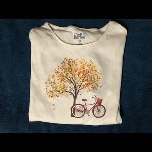 Fall themed long sleeve shirt